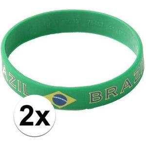 2x Polsbandje Brazilie - Braziliaanse armbandjes