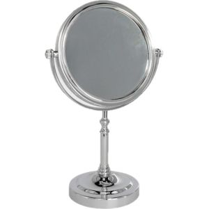 Badkamer make up spiegel - Tweezijdig te gebruiken - Hoogte ongeveer 31 cm - Diameter 16 cm