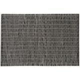 Rechthoekige placemat zwart bamboe 45 x 30 cm - Tafel onderleggers