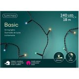 2x stuks kerstverlichting gekleurd buiten 240 lampjes - boomverlichting - Kerstlampjes/kerstlichtjes lichtsnoeren