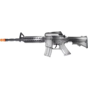 Zwart automatisch speelgoed geweer 46 cm voor jongens - Speelgoedwapens - Geweren/pistolen - Legertje spelen