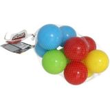 Kunststof ballenbak ballen - felle vrolijke kleuren - 50x stuks - ca 8.50 cm