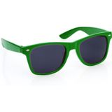 Hippe party - zonnebrillen - groen - 4 stuks - carnaval/verkleed