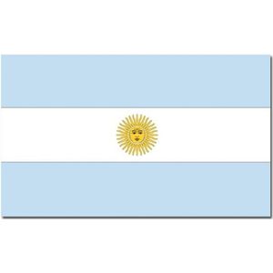 Vlag Argentinie 90 x 150 cm feestartikelen - Argentinie landen thema supporter/fan decoratie artikelen