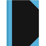 3x Luxe schrift en zwart A6 formaat gelinieerd/lijntjes - Notitieboek/kladblok - Kantoorartikelen/schoolbenodigdheden