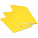 5x Rollen kraft kaftpapier geel  200 x 70 cm - cadeaupapier / kadopapier / boeken kaften