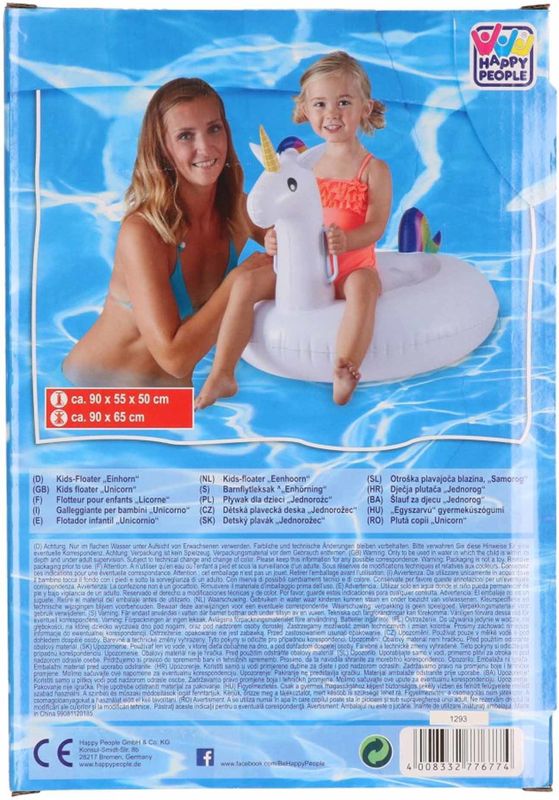 perspectief rijk Vermindering Opblaasbare eenhoorn / unicorn luchtbed voor kinderen 90 cm - Opblaasbaar  zwembad speelgoed kopen? | beslist.nl