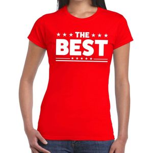 The Best tekst t-shirt rood dames - dames shirt The Best