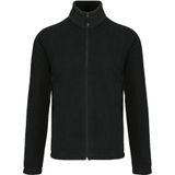 Kariban Fleece vest - zwart - rits - warme winter sweater - trui - heren - polyester