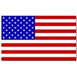 Landen vlag Amerika/USA - 90 x 150 cm - met compacte draagbare telescoop vlaggenstok - zwaaivlaggen