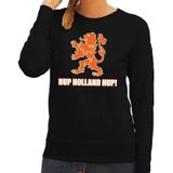 Nederland supporter sweater Hup Holland Hup zwart voor dames - landen kleding