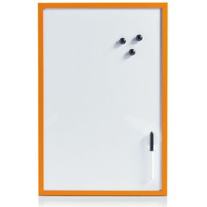 Zeller whiteboard/memobord magnetisch incl. marker en magneten - 40 x 60 cm - oranje