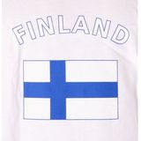 Wit t-shirt Finland heren