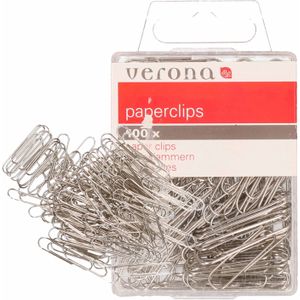 100x stuks paperclips 32 mm zink - kantoorartikelen - papier clips