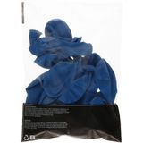 Bellatio Decorations ballonnen - 50 stuks - blauw - 27 cm - helium of lucht - verjaardag / versiering