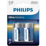 Phillips batterijen LR14 - Alkaline - 1,5 volt - set van 2x stuks