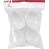 Plastic eieren 10 cm 4 stuks - Hobby en knutsel materialen paasdecoratie