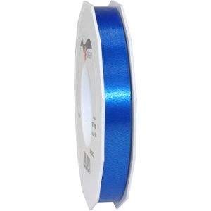 1x XL Hobby/decoratie blauwe kunststof sierlinten 1,5 cm/15 mm x 91 meter- Luxe kwaliteit - Cadeaulint lint/ribbon