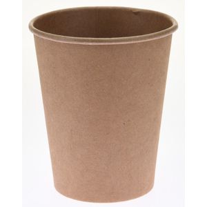 120x stuks duurzame gerecyclede papieren koffiebekers/drinkbekers 250ml - Milieuvriendelijk en biologisch afbreekbaar - wegwerp bekers