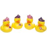 16x Badeendjes prinsessen badspeelgoed 5 cm - Speelgoed - Badspeeltjes - Badeendjes