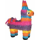 Funny Fashion - Pinata Mexicaanse Ezel 56 cm set met masker en stok