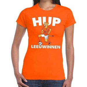 Nederland supporter t-shirt dameselftal Hup Leeuwinnen oranje dames - landen kleding