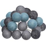 Atmosphera Lichtslinger - 20 verlichte balletjes/bollen 6 cm - multi kleuren mix - 435 cm - stekker