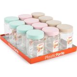 Forte Plastics Voorraadpot/bewaarpot - 800 ml - kunststof - oud roze - B10 x H15 cm