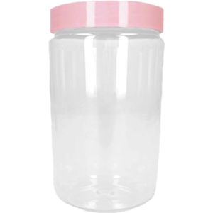 Forte Plastics Voorraadpot/bewaarpot - 800 ml - kunststof - oud roze - B10 x H15 cm