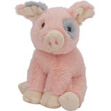 Pluche boerderijdieren knuffels Varken en Paard setje van 18 cm en 17 cm