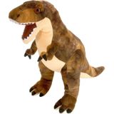 Wild Republic - 2x dinosaurus knuffels T-rex en Brachiosaurus 25 cm