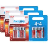 Batterijen Philips - 24x stuks - AA/Penlites - Alkaline- long lasting life serie