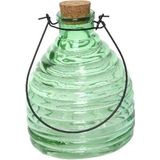 Wespenvanger/wespenval transparant groen 17 cm van glas - Insectenvangers/insectenvallen - Insectenbestrijding