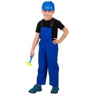 Bouwvakkers verkleed overall blauw voor kinderen