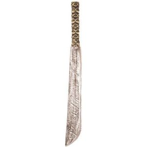 Kapmes verkleed zwaard met schedels 75 cm volwassenen - Halloween wapens accessoires