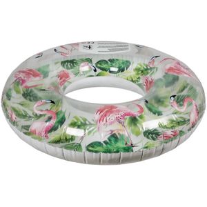 Opblaasbare flamingo zwemband/zwemring 99 cm - Zwembenodigdheden - Zwemringen - Dieren/tropisch thema - Flamingo zwembanden voor kinderen en volwassenen