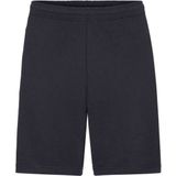 Navy blauwe shorts / korte joggingbroek voor heren - donkerblauw - katoen - kort joggingbroekje