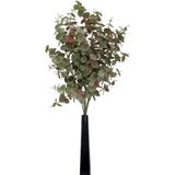 DK Design Kunstbloem Eucalyptus tak - 2x - 47 cm - saliegroen - bundel/bosje - Kunst zijdebloemen