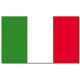 Italie vlaggen versiering set binnen/buiten 2-delig - Landen decoraties voor Italiaanse fans/supporters