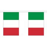 Italie vlaggen versiering set binnen/buiten 2-delig - Landen decoraties voor Italiaanse fans/supporters