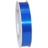 2x XL Hobby/decoratie blauwe kunststof sierlinten 2,5 cm/25 mm x 91 meter- Luxe kwaliteit - Cadeaulint kunststof lint/ribbon