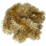 5x Kerstslingers goud 270 cm - Guirlande folie lametta - Gouden kerstboom versieringen