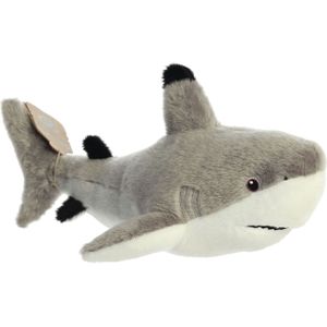 Pluche dieren knuffels rifhaai van 38 cm - Knuffeldieren haaien speelgoed