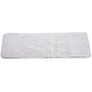 Badmat/douchemat melkwit 43 x 90 cm - Anti-slip mat voor in de douchecabine