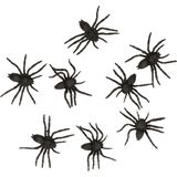 Nep spinnen/spinnetjes 6 cm - zwart - 32x stuks - Horror/griezel thema decoratie beestjes
