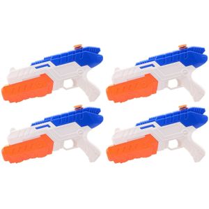 5x Waterpistool/waterpistolen wit/blauw 32 cm