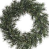 Groene kerstkrans 60 cm Malmo - Kerstkransen kerstversieringen/kerstdecoraties