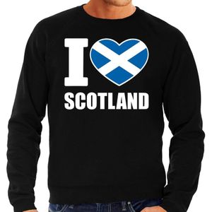 I love Scotland supporter sweater / trui voor heren - zwart - Schotland landen truien - Schotse fan kleding heren
