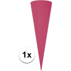 Puntvormige knutsel schoolzak roze 70cm