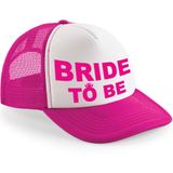 Bellatio Decorations snapback/cap voor dames - Bride To Be - roze/wit - vrijgezellenfeest petjes